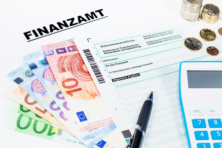 tax declarationの写真素材