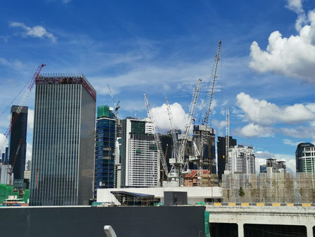 Tower in Kuala Lumpur, construction in progress