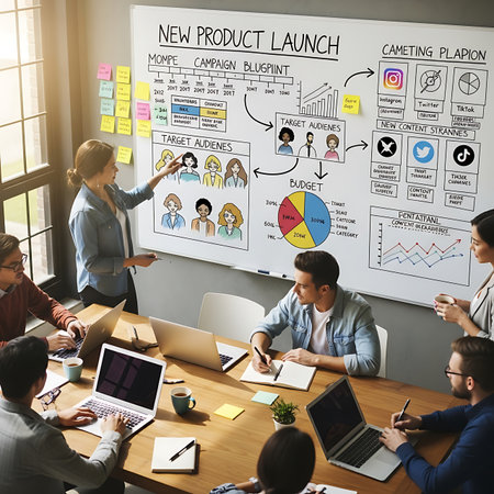 Business People Meeting Brainstorming Teamwork Connection Infographic Elements Conceptの素材