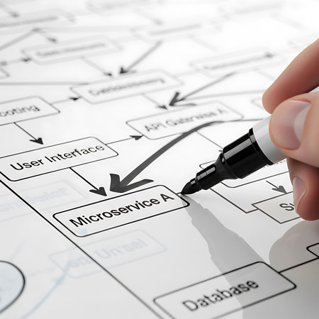 hand drawing a business plan on a white background. 3d rendering.の素材