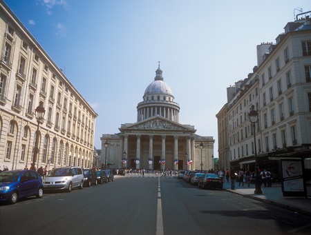 Paris, France - April 24, 2011: The Pantheon is a neoclassical building in the Latin Quarter in Paris. It was originally built as a church but actually is a secular mausoleum containing the remains of distinguished French citizens. It is the first neoclasのeditorial素材