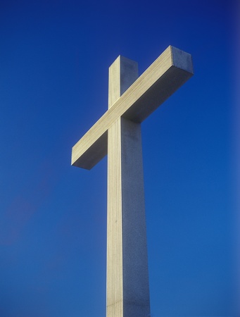 Cross on the square. Plac Pilsudskiego, Warsaw, Poland.の写真素材