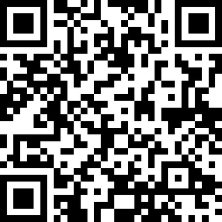 New technology barcode called QR Code  This example of code literally translates as the following text  の写真素材