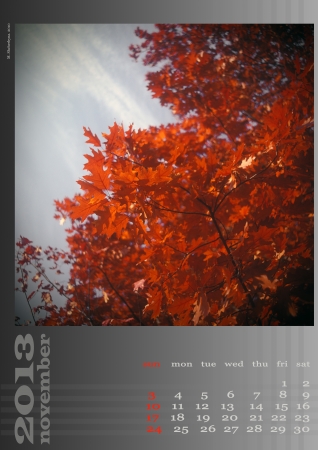 Layout A3 wall calendar. If you want, insert your image. Best suited for square images.の写真素材