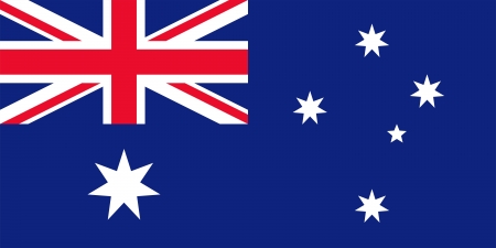 National flag and state ensign of Australia. Meet the specifications. Proper proportion (2:1) and colours.の写真素材