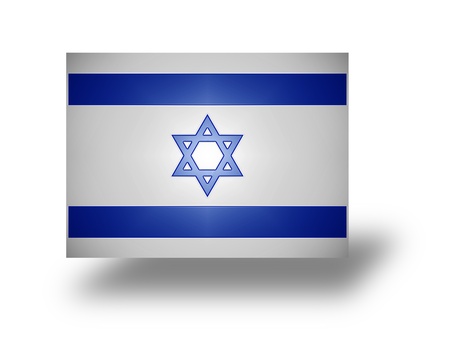 National flag of Israel  stylized I  の写真素材