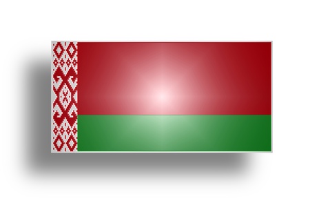 National flag of the Republic of Belarus  stylized I  の写真素材