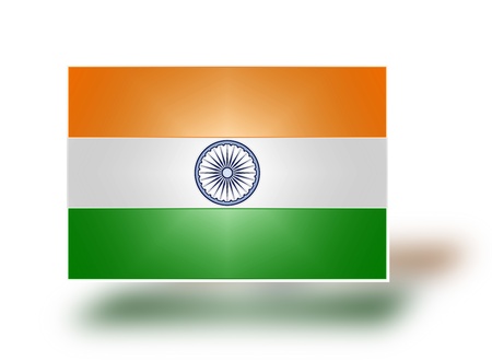 National flag of India  stylized I  の写真素材