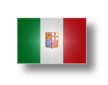 Civil ensign of Italian Republic  stylized I  の写真素材