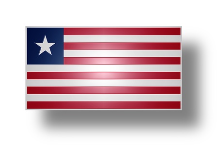 The official basic design of the current flag of Liberia  stylized I  の写真素材