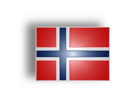 Civil flag and ensign of Norway  stylized I  の写真素材