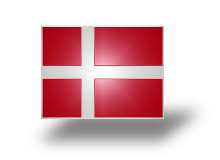 Civil and state flag and civil ensign of Denmark   の写真素材