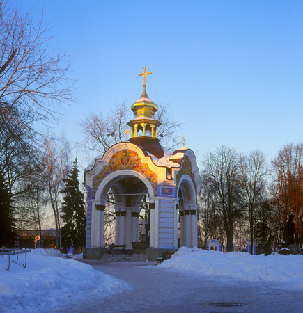 Chapel in Saint Michael's cathedral territory. Kyiv, Ukraineの写真素材
