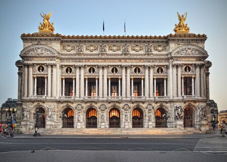 Front view of the Opera Garnier in Paris.のeditorial素材