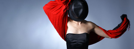 Bizarre shoot of sexy lady in lingerieの写真素材