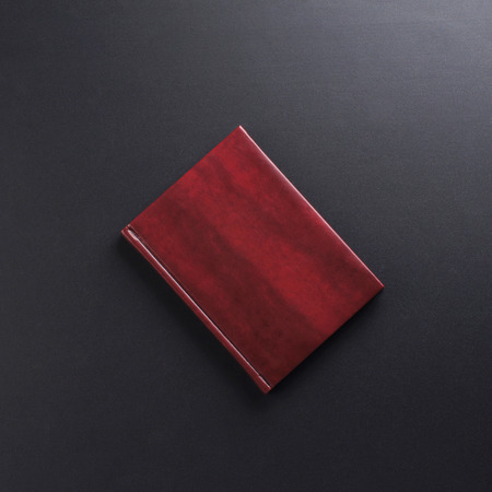 The diary over the black backgroundの写真素材