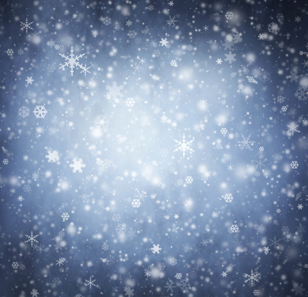 Abstract Christmas background. Smoke and a snowflakes.の写真素材