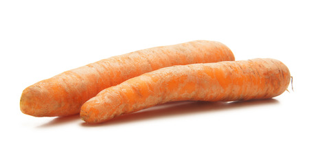 carrot isolated on whiteの写真素材
