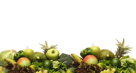 Set of different fresh tasty vegetables isolated on whiteの写真素材