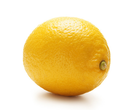 lemon isolated on whiteの写真素材
