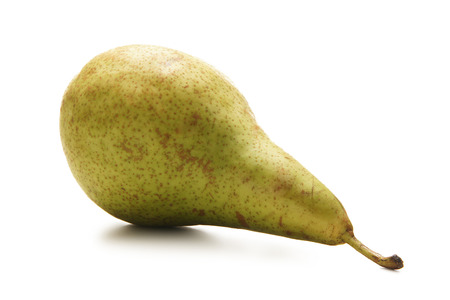 pear isolated on whiteの写真素材