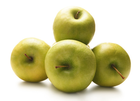 apple isolated on whiteの写真素材