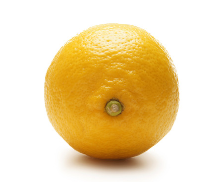 lemon isolated on whiteの写真素材