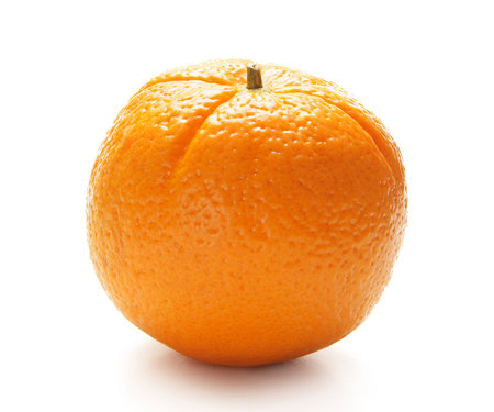 orange isolated on whiteの写真素材