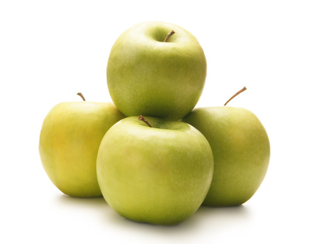 apple isolated on whiteの写真素材