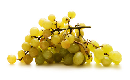 grapes isolated on whiteの写真素材