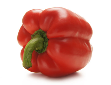 capsicum isolated on whiteの写真素材