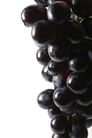 cluster of grapes isolated on white backgroundの写真素材