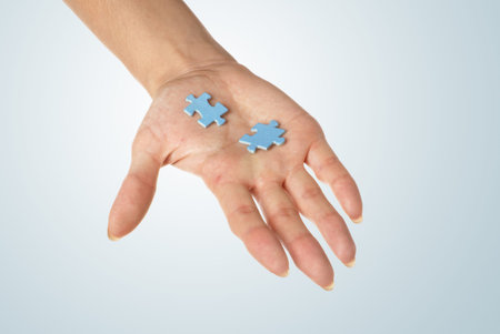 Puzzle in a hand