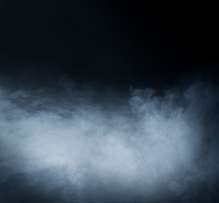 Smoke over black backgroundの写真素材