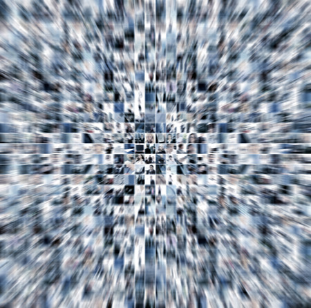 Business collage made of 225 business picturesの写真素材