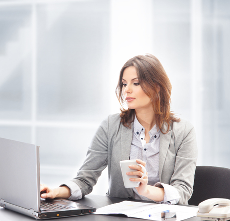 Business woman in officeの写真素材
