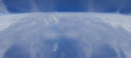 Stratosphere view of earth