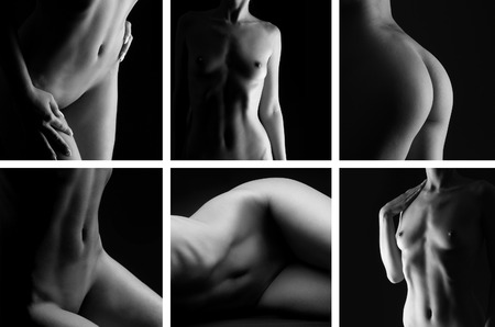 Sexy lady isolated on whiteの写真素材