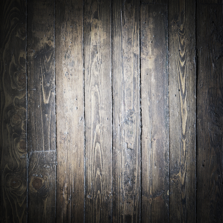 Old, shabby and vitage floor. Wooden brown planks textur.の写真素材