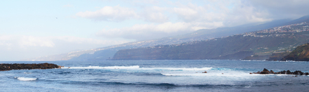 Puerto de la Cruz coast. Tenerife, Spain.の写真素材