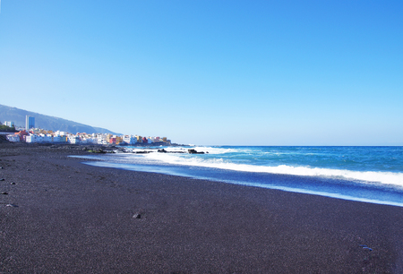 Puerto de la Cruz coast. Tenerife, Canary islands, Spainの写真素材