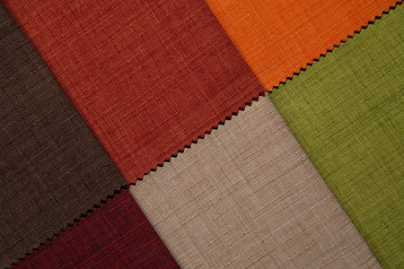 Macro textile pattern background. Natural cotton fabrics.