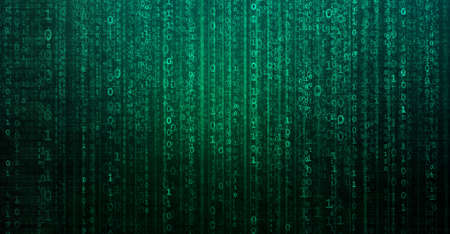 Abstract digital background with binary code. Hackers, darknet, virtual reality and science fiction.の写真素材