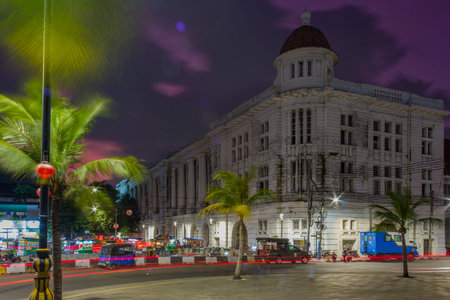 Malacca Town Hall at night