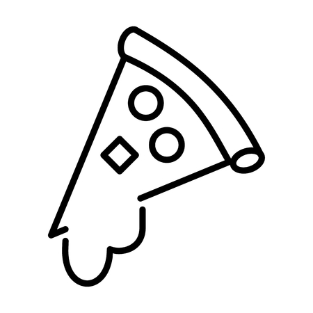 Pizza Food Drink Vector Iconのイラスト素材