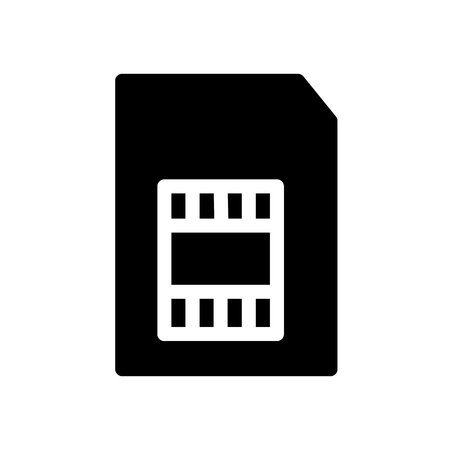 SIM Card Web Icon Vectorのイラスト素材