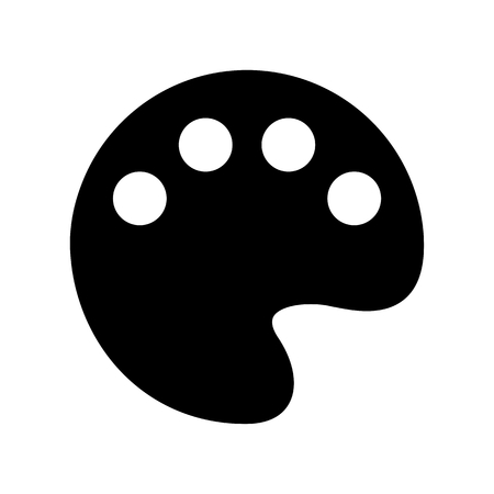 Palette Web Icon Vectorのイラスト素材
