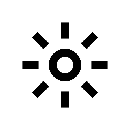 Sun System Icon Vectorのイラスト素材