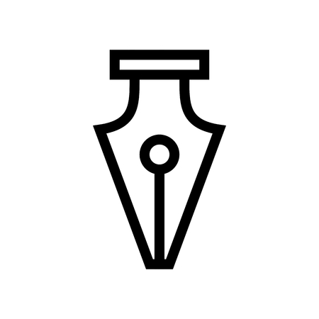 Calligraphy Pen Tool Icon Vectorのイラスト素材