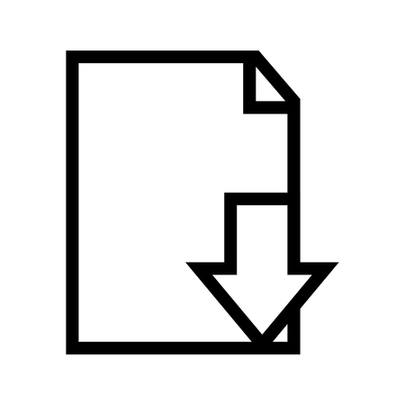 Download File Document Icon Vectorのイラスト素材